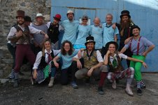 Junkfish Team working with The Flying Seagull Project at Samos refugee camp in Greece.